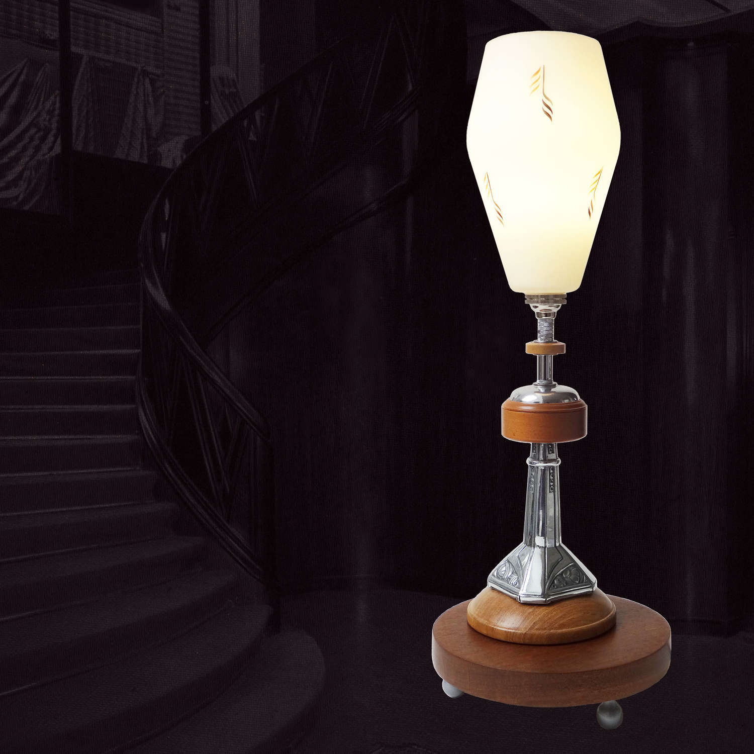 Collectible unique lamp - Accolade - by Gilles Bourlet Dartmouth