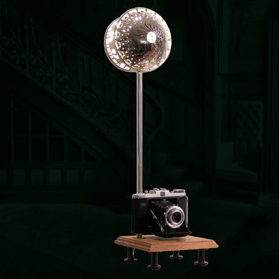 Bespoke unique lamp - Film Noir - by Gilles Bourlet Dartmouth