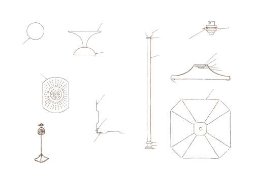 Unique artist-designed lamp - Force Majeure - by Gilles Bourlet