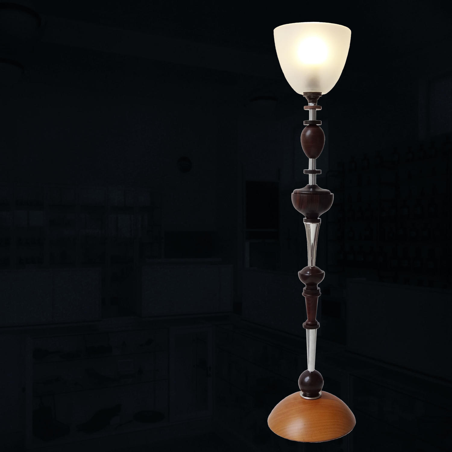 Collectible unique lamp - Hortensia - by Gilles Bourlet Dartmouth
