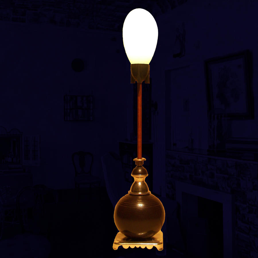 Bespoke unique lamp - Chic - by Gilles Bourlet Foss Street Dartmouth