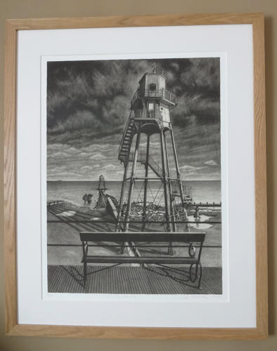 Victorian lighthouses hand drawing giclée art print by Lys Flowerday - IN THE MEANTIDE