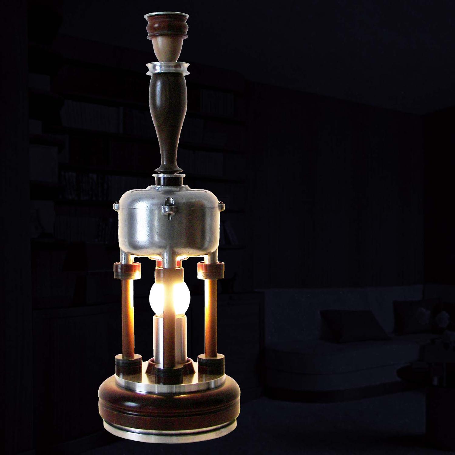 Unique sculptural lamp - Raison D’Etre - by  Gilles Bourlet Dartmouth