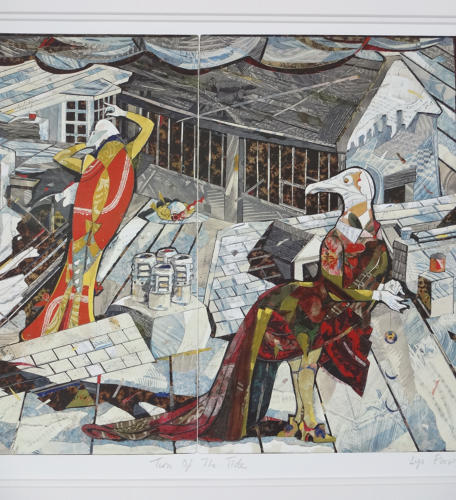 Secret Dartmouth seabird theatre giclée art print by Lys Flowerday - TURN OF THE TIDE