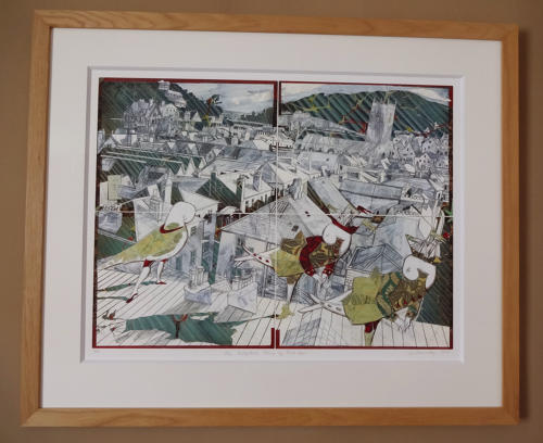 Foss Street & figures Dartmouth fine art print by Lys Flowerday - THE OUTFITTER'S PLUME