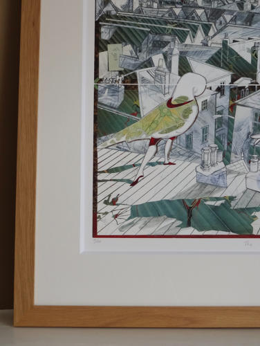 Foss Street & figures Dartmouth fine art print by Lys Flowerday - THE OUTFITTER'S PLUME