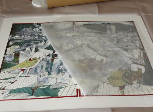 Foss Street & figures Dartmouth fine art print by Lys Flowerday - THE OUTFITTER'S PLUME