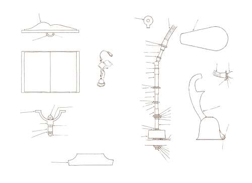 Bespoke unique lamp - Revelation - by Gilles Bourlet Dartmouth