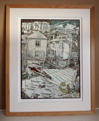 Foss End scene Dartmouth town art gallery giclée art print by Lys Flowerday - LARGHETTO