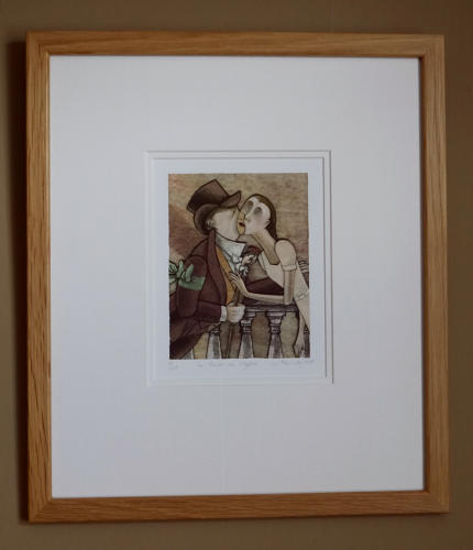 Kiss at the Paris Opera giclée fine art print by Lys Flowerday - LE BAISER DE L'OPERA