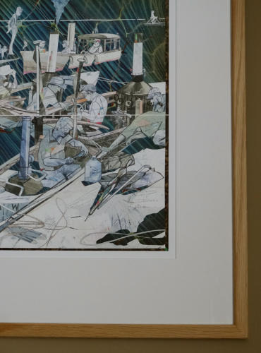 Wooden steam boats at Dartmouth Regatta giclée art print by Lys Flowerday - THE ADDRESSEE