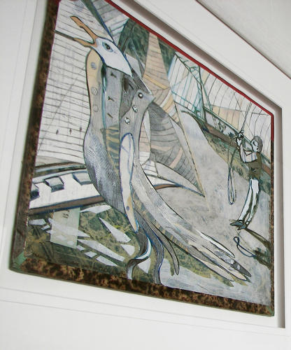 Original art figures and sails by Lys Flowerday MEANWHILE THEY ARE WRITING THEIR LIBRETTI