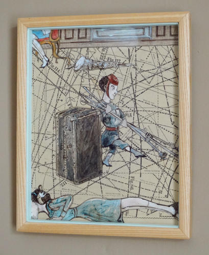 Studio gallery artist atelier pictures by Lys Flowerday - TRIQUETRAQUE L'ENTREE DU FRERE