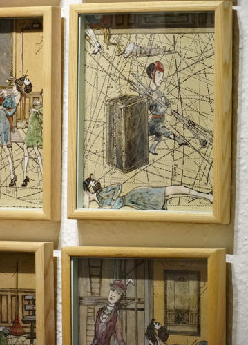 Studio gallery artist atelier pictures by Lys Flowerday - TRIQUETRAQUE L'ENTREE DU FRERE