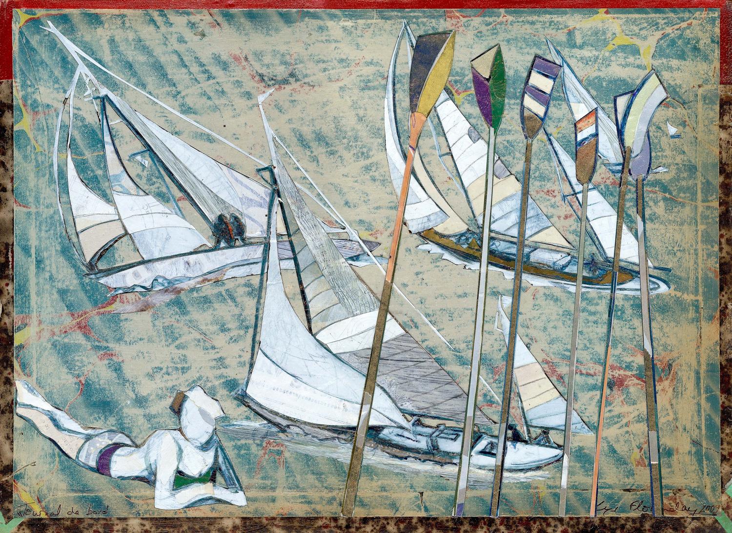 Regatta regalia Devon artists gallery original artwork by Lys Flowerday - JOURNAL DE BORD