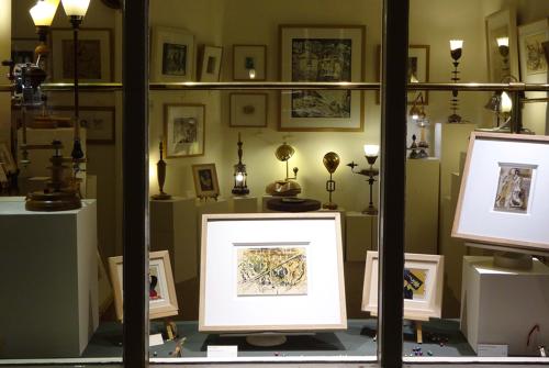 Colour drawing Dartmouth Fatstock show in the old market by Lys Flowerday - ALL HANDS