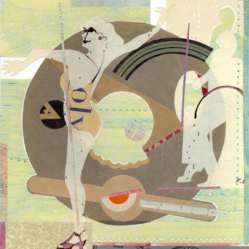 Original art piece inspiration theatrical performers by artist Lys Flowerday - COCKTAIL