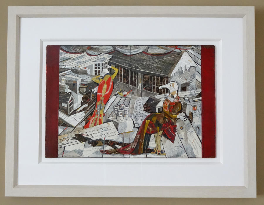 Idiosyncratic art on the Dart estuary theatricals by Lys Flowerday - TURN OF THE TIDE