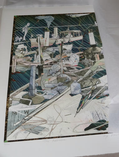 Steamboats art original picture Dartmouth Regatta by artist Lys Flowerday - THE ADDRESSEE