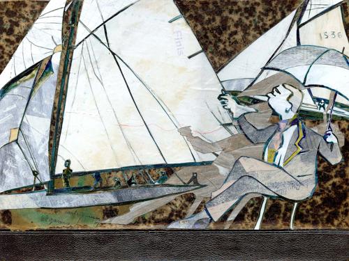 Art gallery original artwork Regatta sails picture - by Lys Flowerday - KEEPING TIME