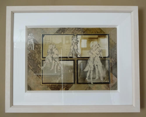 Dancing figures artwork cabinet d'amateur picture by Lys Flowerday - LONMIGA PHOSPHENE II