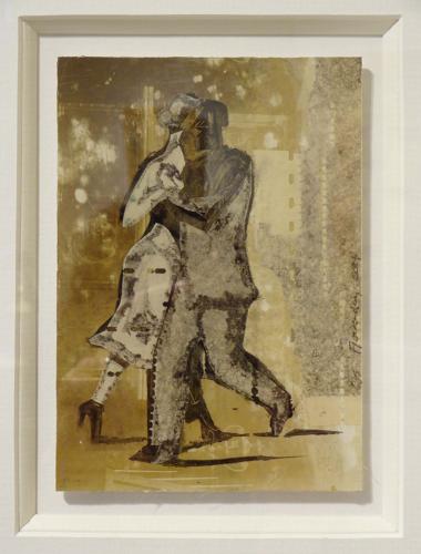 Le temps du tango Paris unique original artwork by Lys Flowerday Studio Dix Neuf - ESSERE