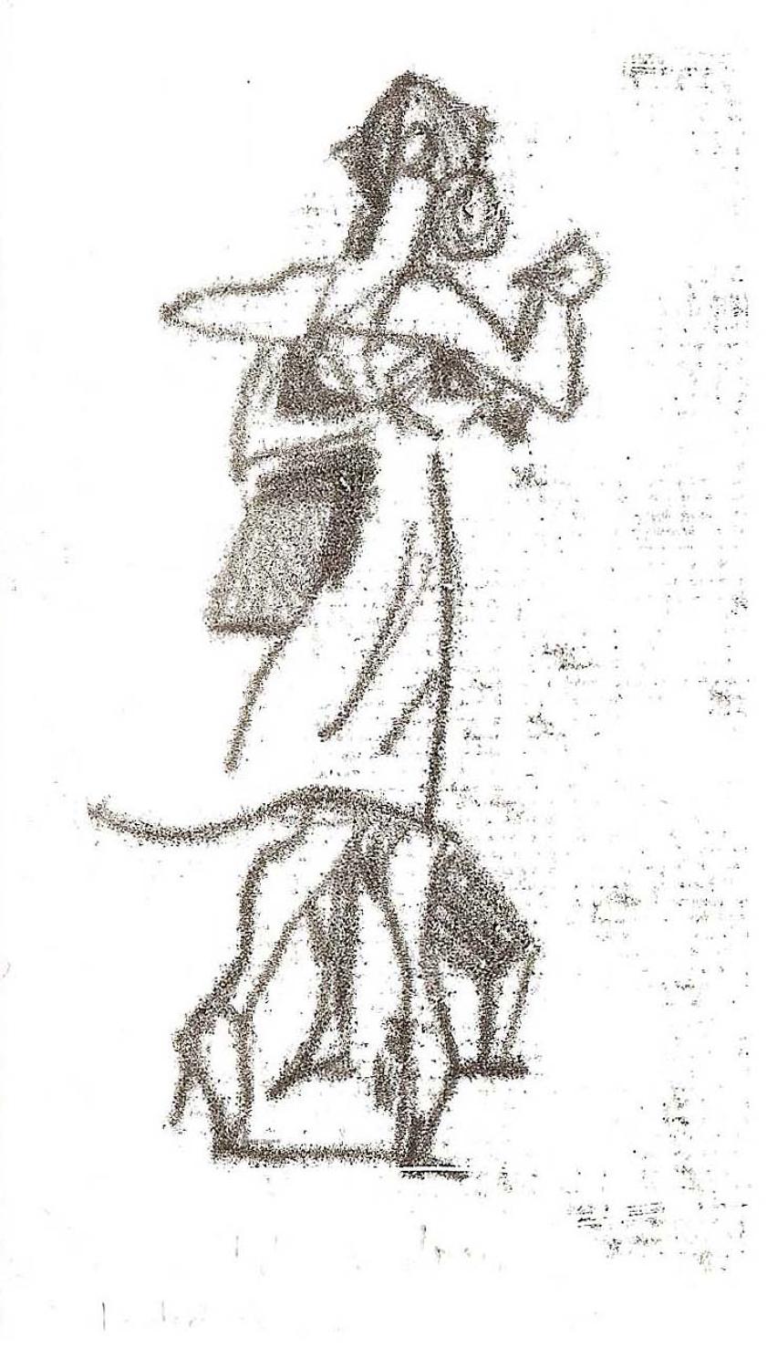 Tango art dancers original monotype by artist Lys Flowerday Studio Dix Neuf - UN GIORNO