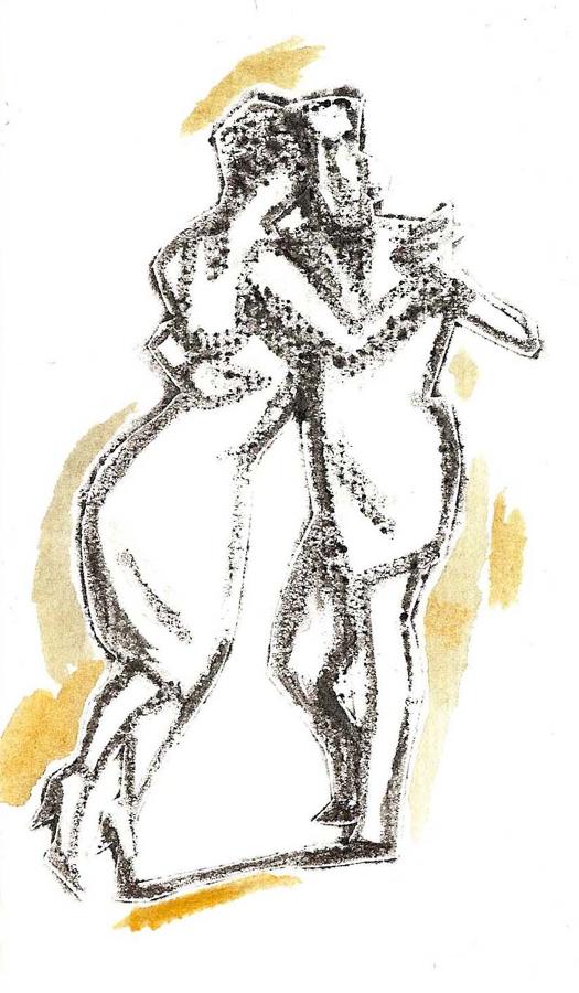 Tango Argentino Art small picture print - TOO SOON - by Lys Flowerday