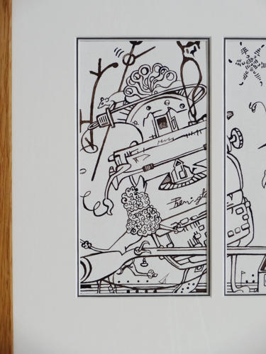 Illustration artwork for Erik Satie concert by Lys Flowerday - SPORTS ET DIVERTISSEMENTS