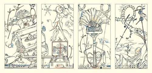 Illustration artwork for Erik Satie concert by Lys Flowerday - SPORTS ET DIVERTISSEMENTS