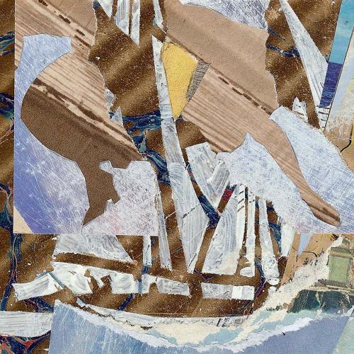 Coastal collage original Dartmouth studio gallery Foss street by Lys Flowerday - TRAPEZE