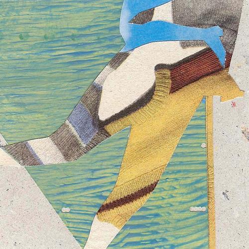 Coastal collage art fragments Dartmouth gallery Devon by Lys Flowerday Devon - MERMAID SON