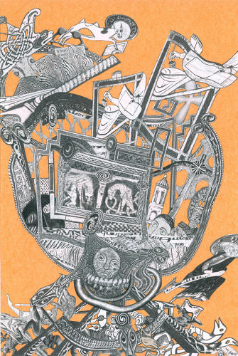 Illustration for Norfolk Museums & Archaeology Service by Lys Flowerday - AGE OF KINGS