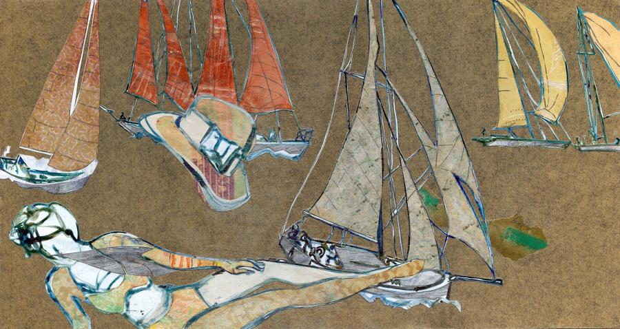 Studio Dix Neuf art gallery Foss St independents Dartmouth Devon by Lys Flowerday - FALL