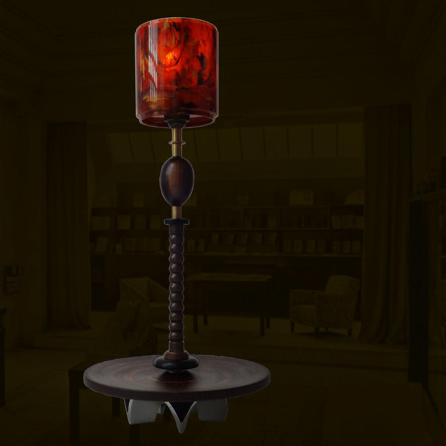 Unique artist-designed lamp - Id&eacute;e Fixe - by Gilles Bourlet Dartmouth