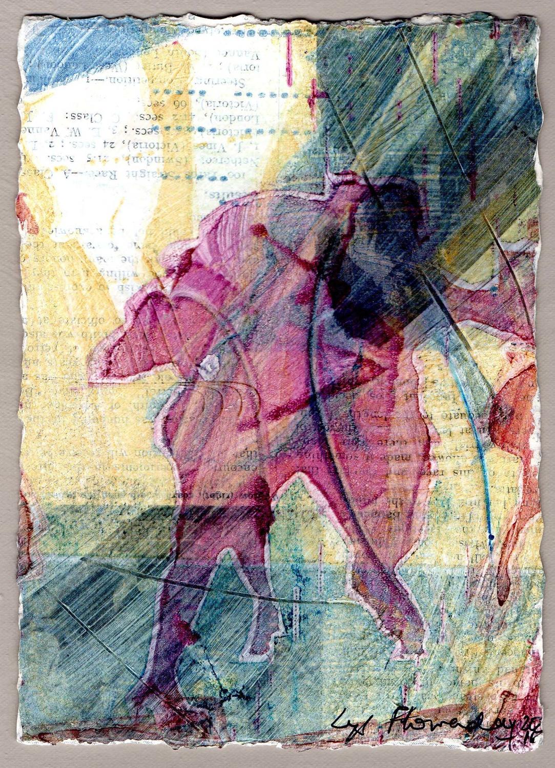 Original print of Milonga dancers - ESTRELLITA I - by Lys Flowerday