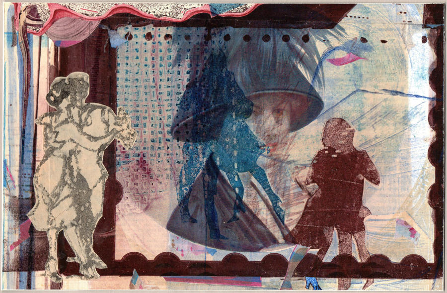 Figurative art original inspired by Dance and Cinema by Lys Flowerday - STEPS RETIED