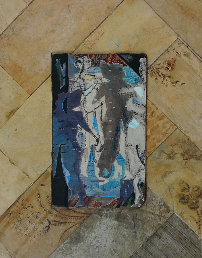 Dancers and parquet floor artist gallery original art piece by Lys Flowerday - PLUMETIS