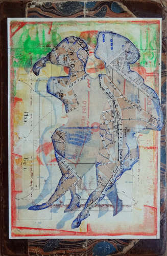 Original artwork picture inspired by milonga venezia by Lys Flowerday - CLICKETY CLACK
