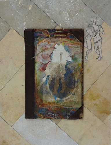 Original painting unique vignette dancers time and space by Lys Flowerday - LONTANO FA