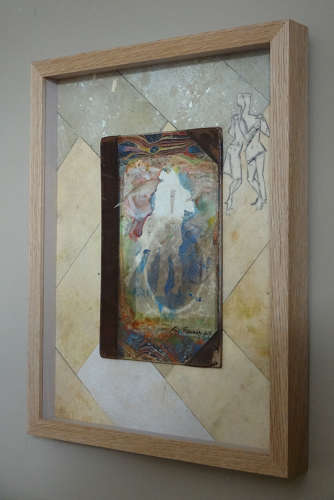 Original painting unique vignette dancers time and space by Lys Flowerday - LONTANO FA