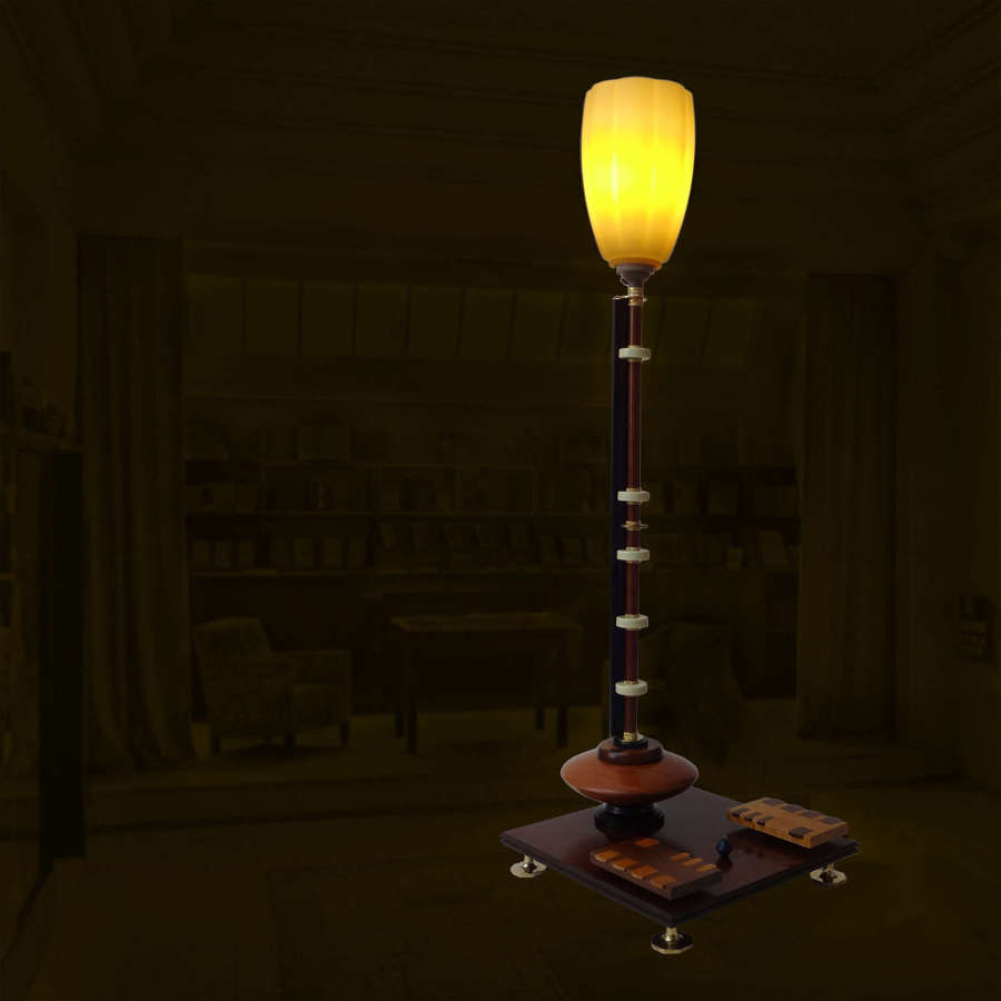Collectible unique lamp - Apostrophe - by Gilles Bourlet Dartmouth