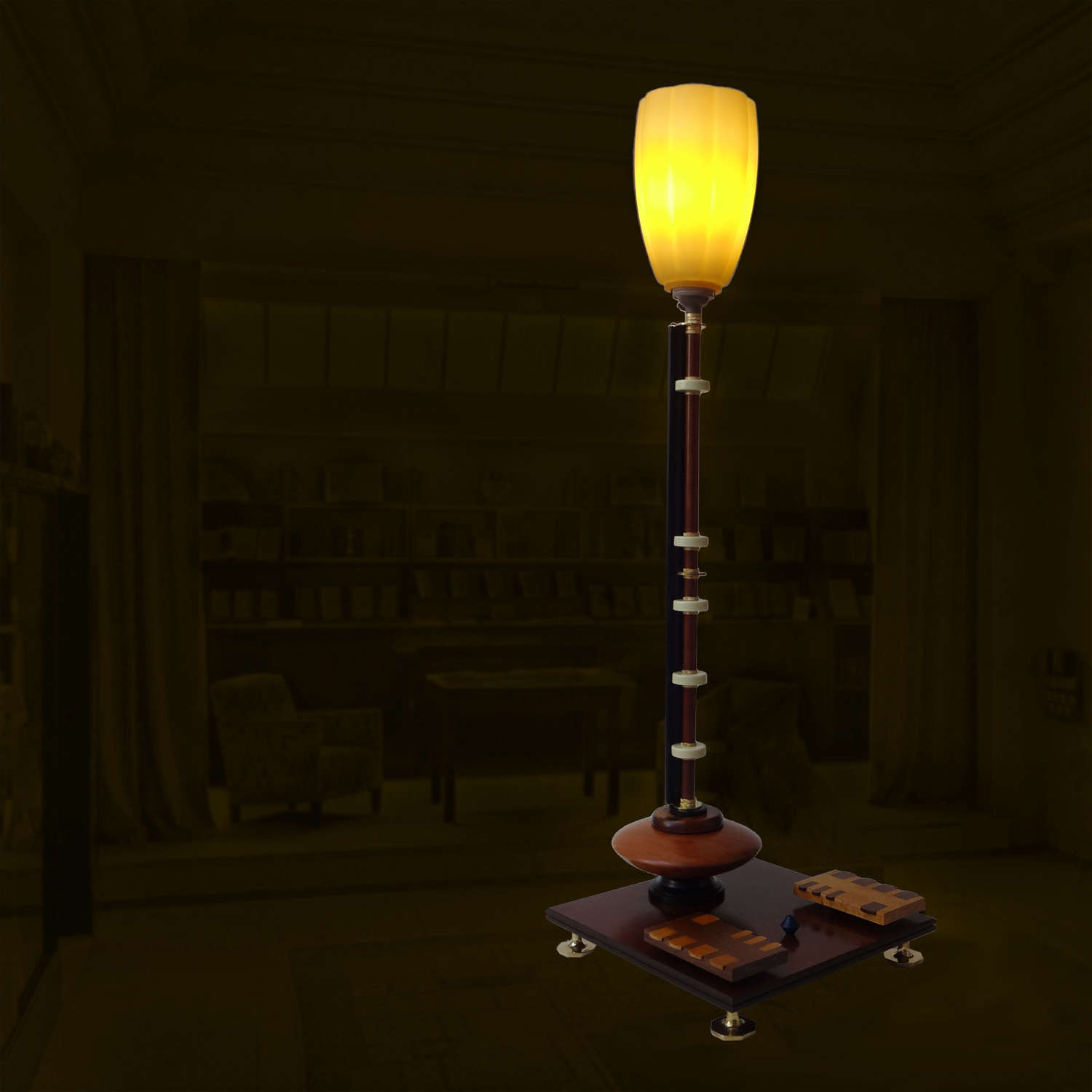 Collectible unique lamp - Apostrophe - by Gilles Bourlet Dartmouth