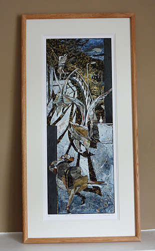 By night above Dartmouth town giclée fine art print by Lys Flowerday - AT A QUARTER TURN