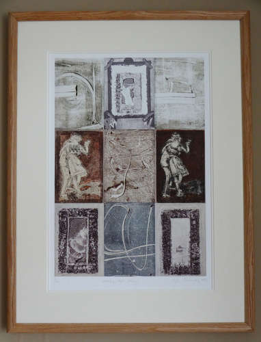 Milonga & memory dancers time & space giclée print by Lys Flowerday - MOVING NOT MOVING