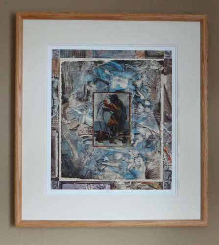 Dancing figures disappearing giclée fine art print by Lys Flowerday art Devon - ARBORETUM