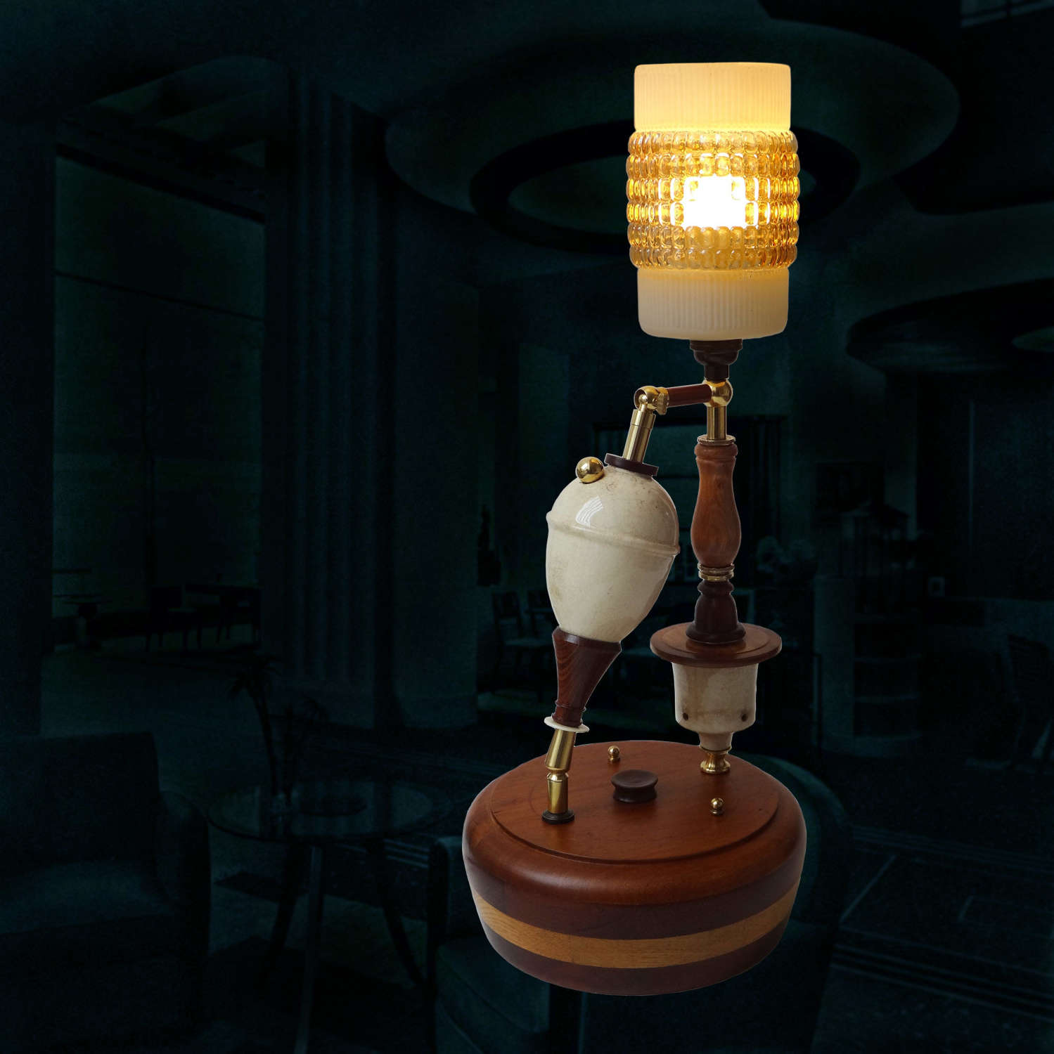 Bespoke unique lamp - Concierge - by Gilles Bourlet Dartmouth