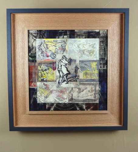 Original artwork dance and sewing machines by artist Lys Flowerday - WALTZ FOR WINNARETTA