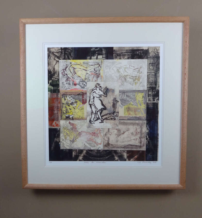Milonga and sewing machines gicl&eacute;e fine art print by Lys Flowerday - WALTZ FOR WINNARETTA
