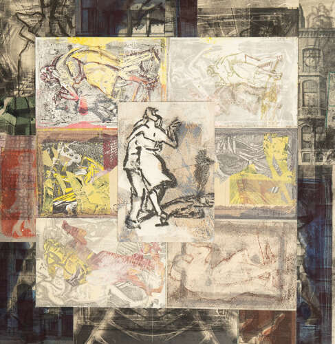 Milonga and sewing machines giclée fine art print by Lys Flowerday - WALTZ FOR WINNARETTA